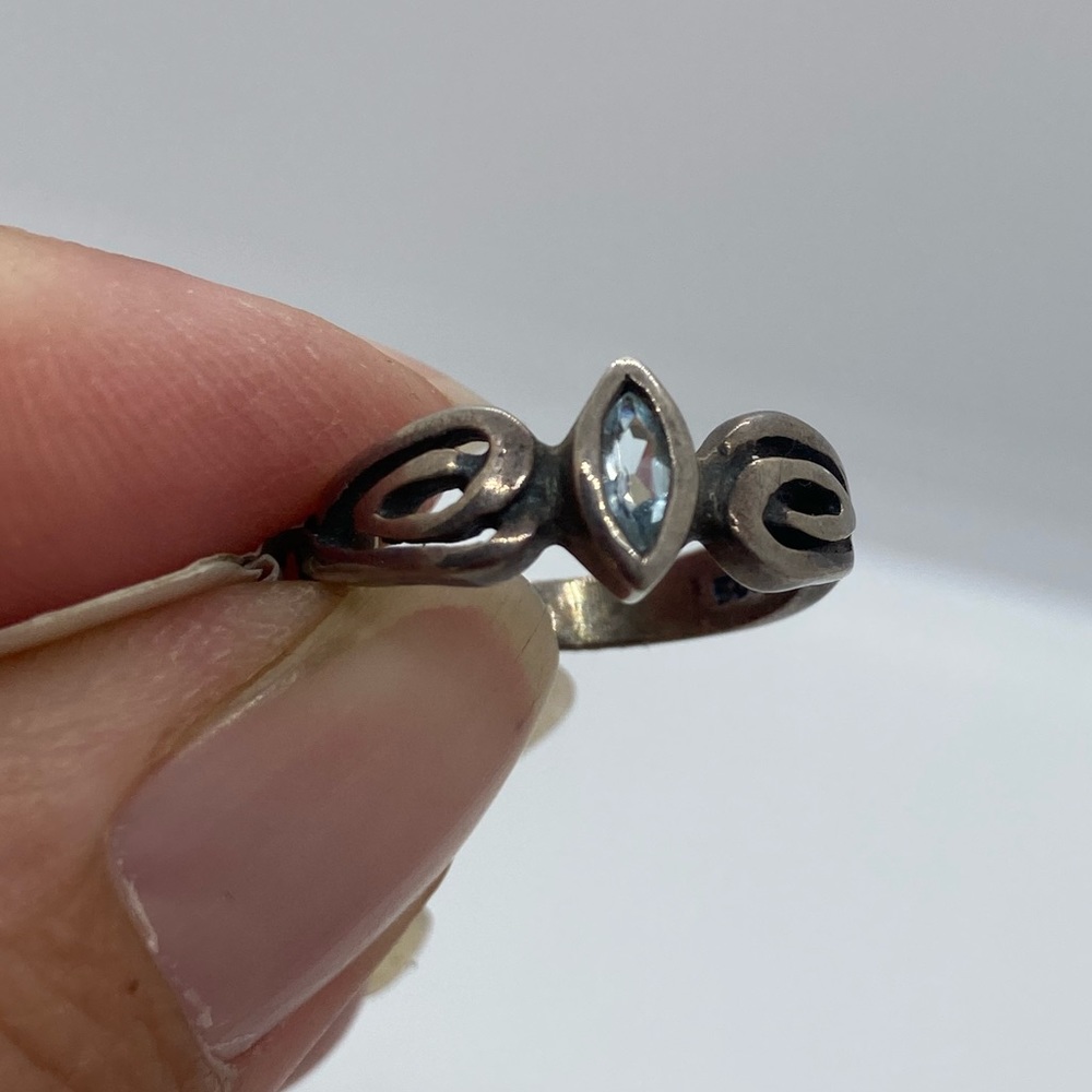 BOGO50 Sterling silver aquamarine ring